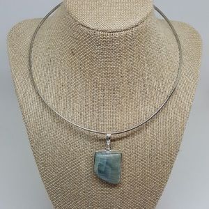 Dominican Larimar Handcrafted Festival Choker